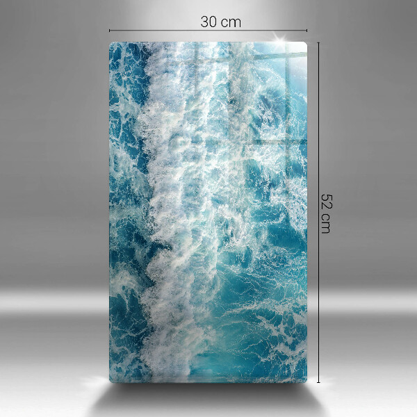 Tabla de cortar de vidrio Olas de agua de mar