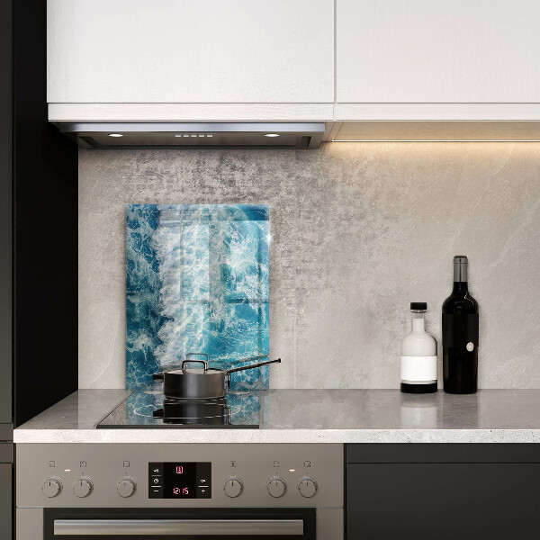 Tabla de cortar de vidrio Olas de agua de mar