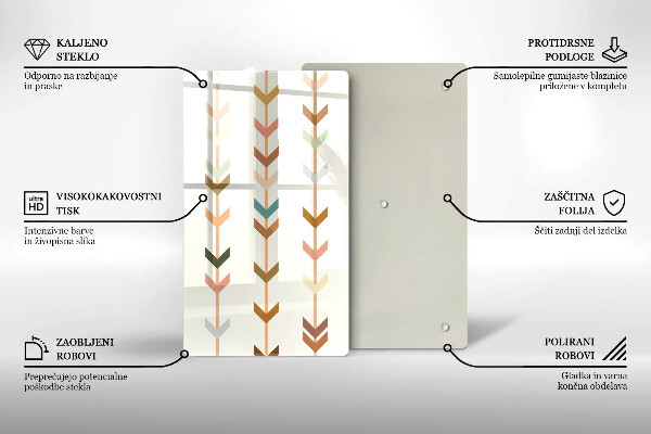 Tabla de cortar de vidrio Elementos geométricos