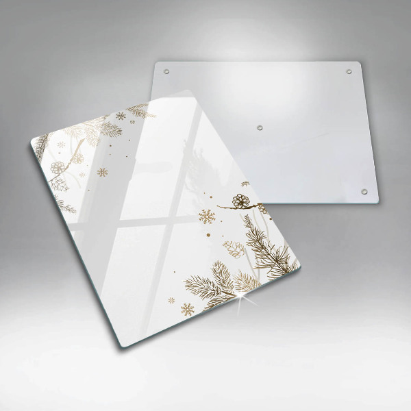 Tabla de cortar de vidrio Decoraciones de invierno