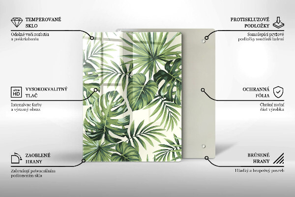 Tabla de cortar de vidrio Decoraciones de invierno