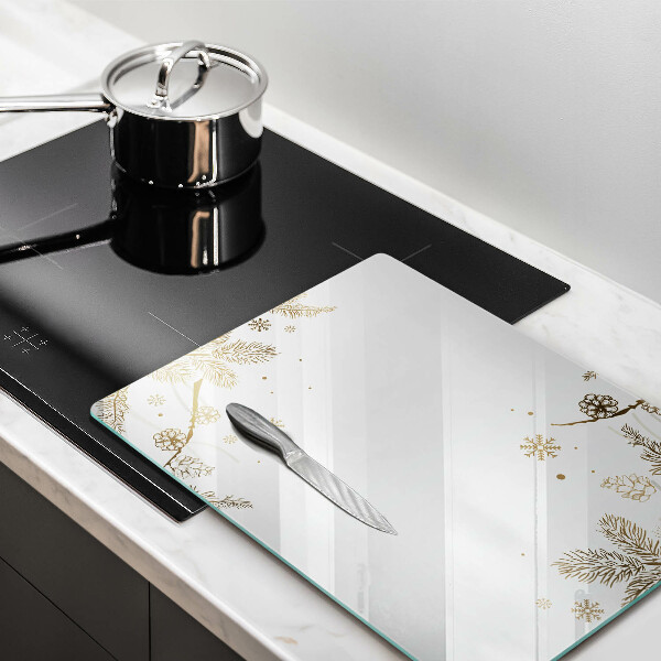 Tabla de cortar de vidrio Decoraciones de invierno