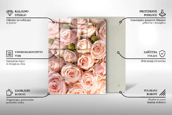 Tabla de cortar de vidrio Hoja de vena natural