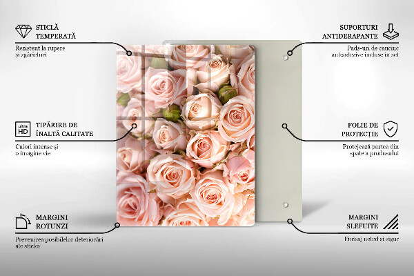 Tabla de cortar de vidrio Hoja de vena natural