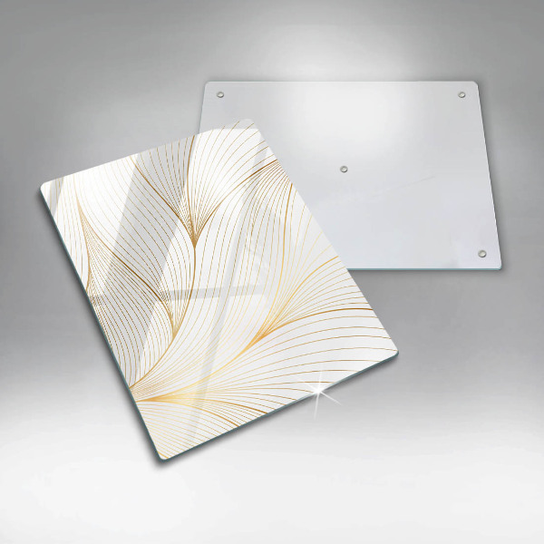 Tabla de cortar de vidrio Patrón de líneas modernas