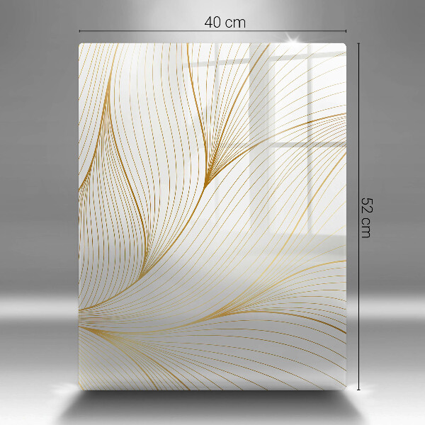 Tabla de cortar de vidrio Patrón de líneas modernas