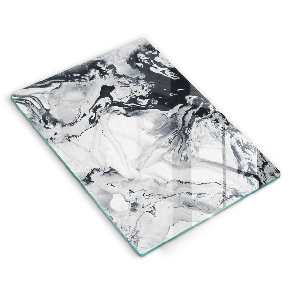 Tabla de cortar de vidrio Abstracción de tinta