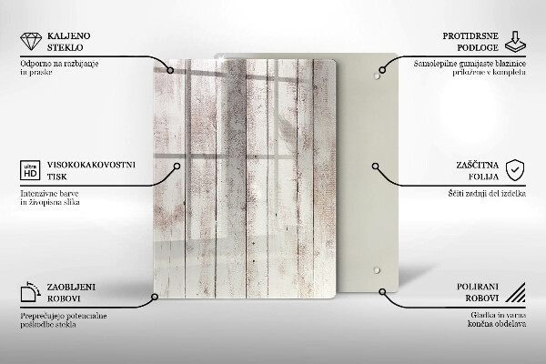Tabla de cortar de vidrio Abstracción de tinta
