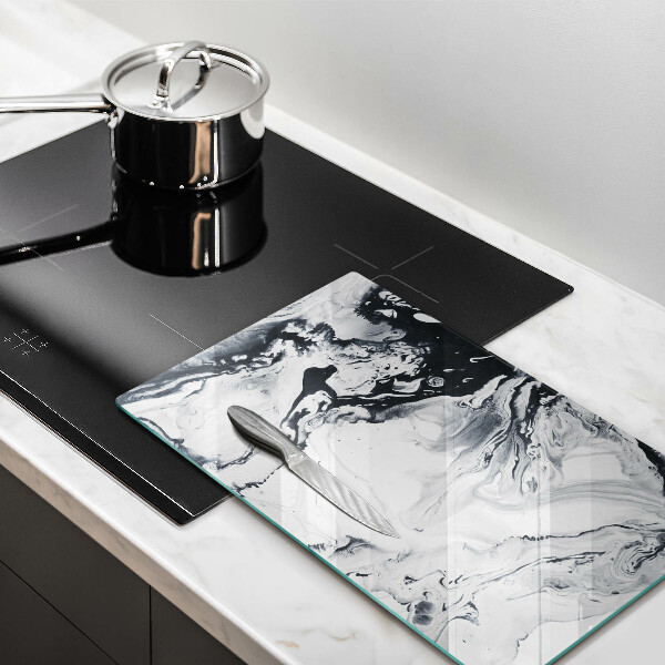 Tabla de cortar de vidrio Abstracción de tinta