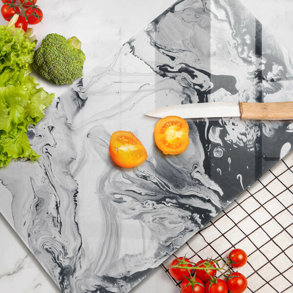 Tabla de cortar de vidrio Abstracción de tinta