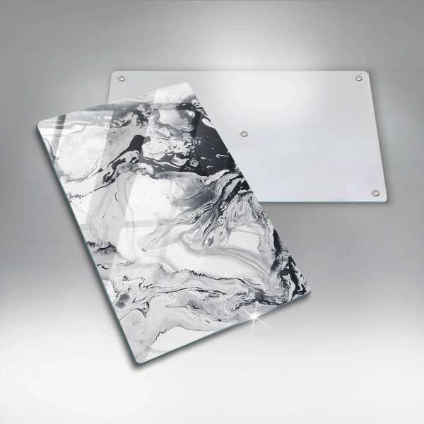 Tabla de cortar de vidrio Abstracción de tinta