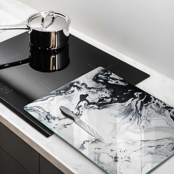 Tabla de cortar de vidrio Abstracción de tinta