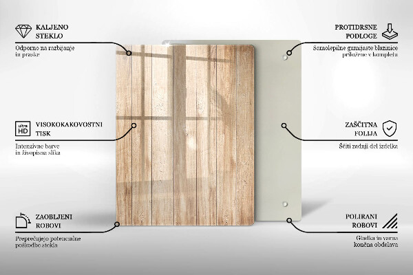 Tabla de cortar de vidrio Gres decorativo
