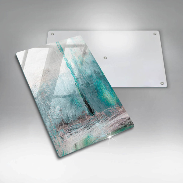 Tabla de cortar de vidrio Fondo de abstracción de pintura