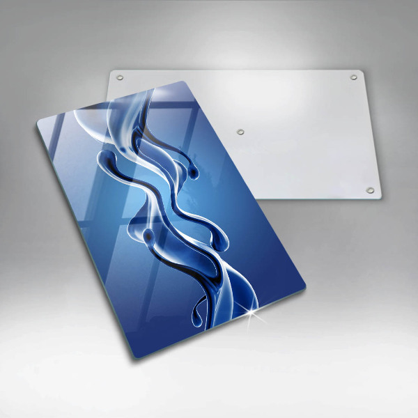 Tabla de cortar de vidrio Abstracción de fluidos