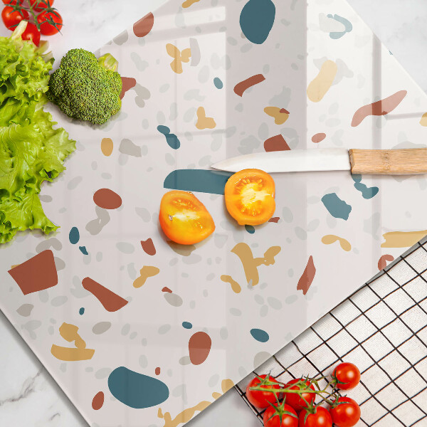 Tabla de cortar de vidrio Gres decorativo