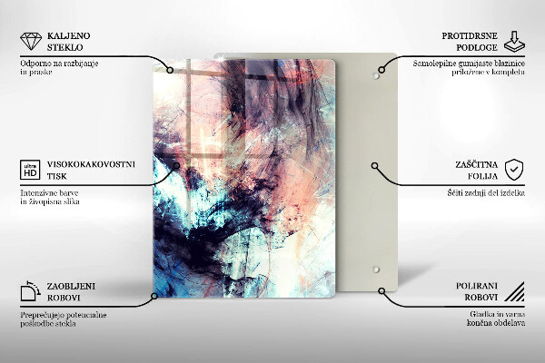 Tabla de cortar de vidrio Gres decorativo