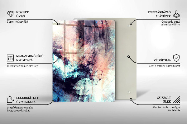 Tabla de cortar de vidrio Gres decorativo