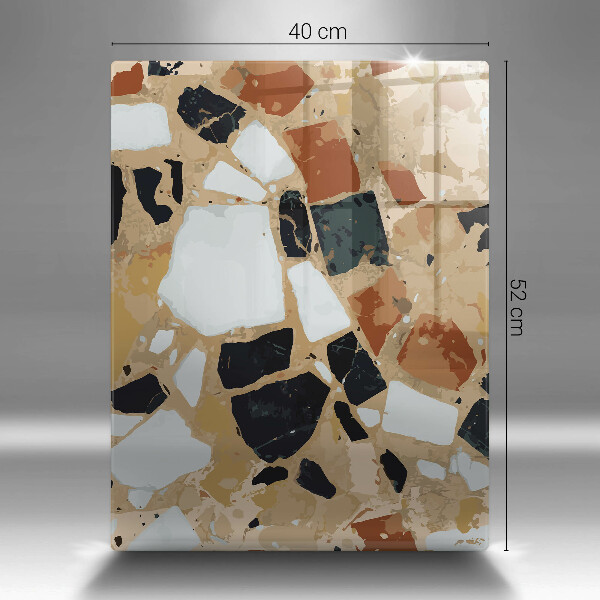 Tabla de cortar de vidrio Plato de piedras decorativas