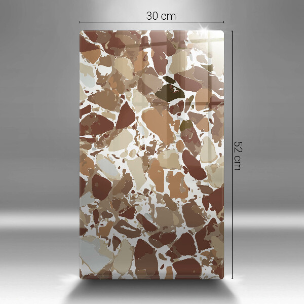 Tabla de cortar de vidrio Manchas decorativas de piedra