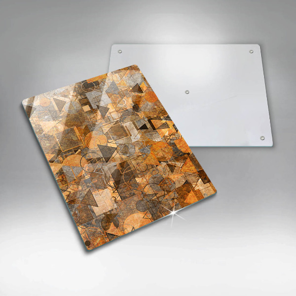 Tabla de cortar de vidrio Patrones sin fisuras de figuras geométricas