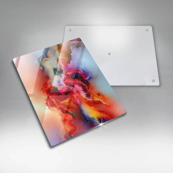 Tabla de cortar de vidrio Abstracción ahumada