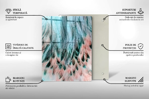 Tabla de cortar de vidrio Abstracción ahumada