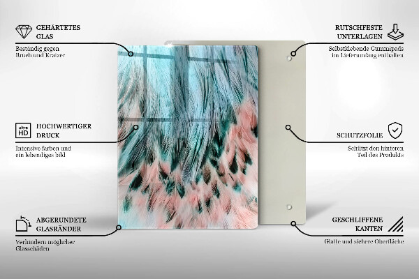 Tabla de cortar de vidrio Abstracción ahumada