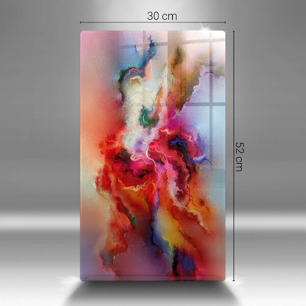 Tabla de cortar de vidrio Abstracción ahumada