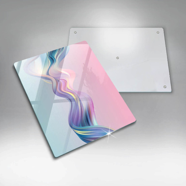 Tabla de cortar de vidrio Abstracción pastel