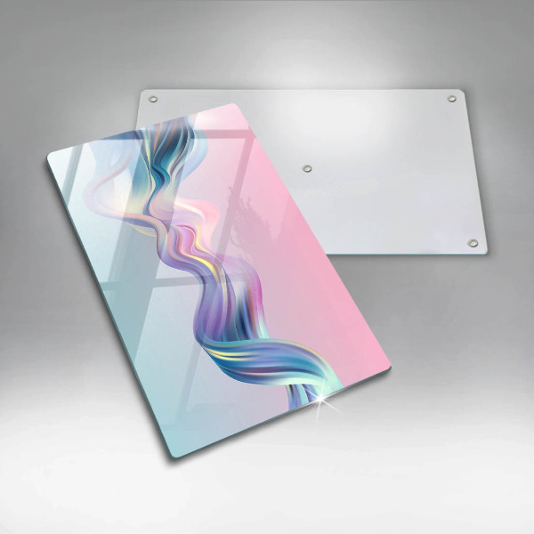Tabla de cortar de vidrio Abstracción pastel
