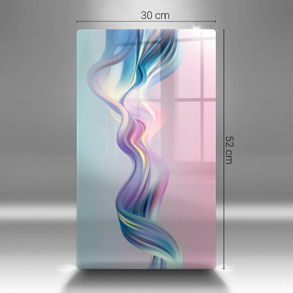 Tabla de cortar de vidrio Abstracción pastel