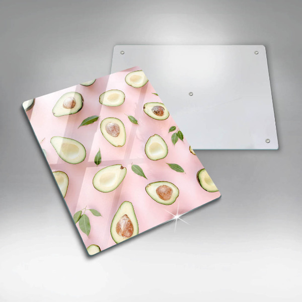 Tabla de cortar de vidrio Patrón de aguacate