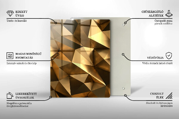 Tabla de cortar de vidrio Patrón de aguacate