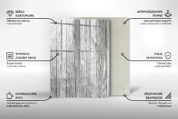 Tabla de cortar de vidrio Gotas de rocío y flor de rosa