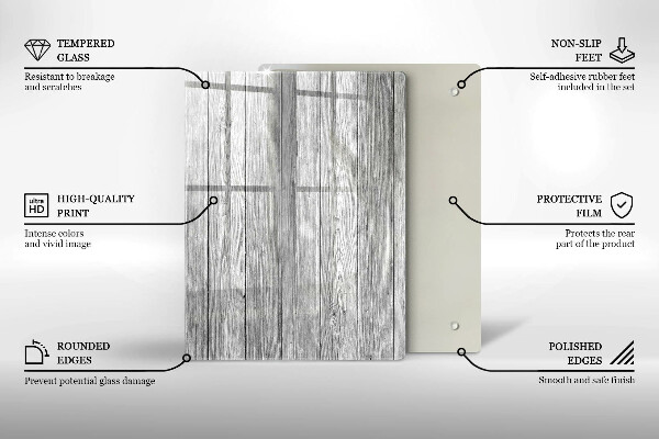 Tabla de cortar de vidrio Gotas de rocío y flor de rosa