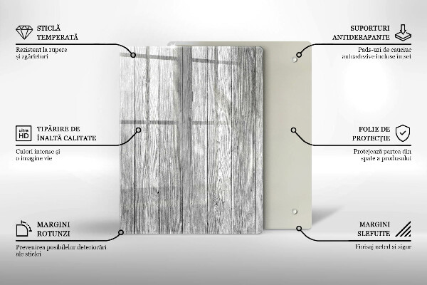 Tabla de cortar de vidrio Gotas de rocío y flor de rosa