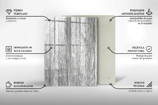 Tabla de cortar de vidrio Gotas de rocío y flor de rosa