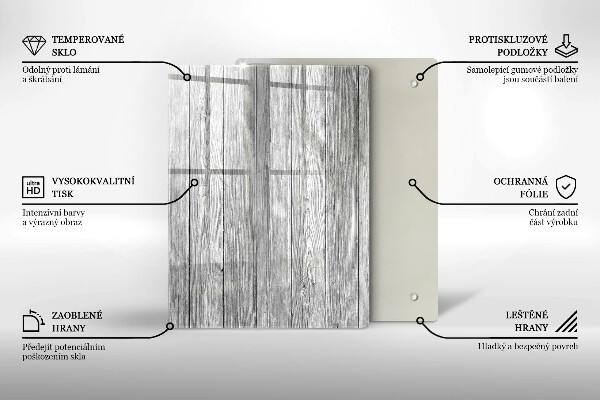 Tabla de cortar de vidrio Gotas de rocío y flor de rosa