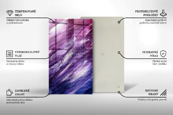 Tabla de cortar de vidrio Abstracción de pintura