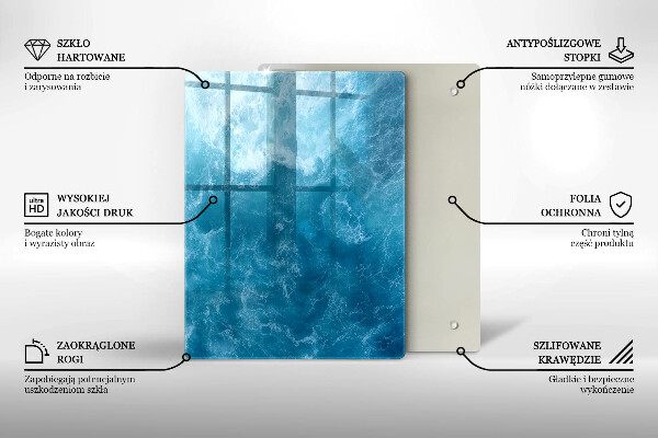 Tabla de cortar de vidrio Abstracción de pintura