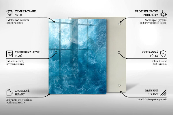 Tabla de cortar de vidrio Abstracción de pintura
