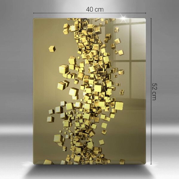 Tabla de cortar de vidrio Geometría 3d abstracta