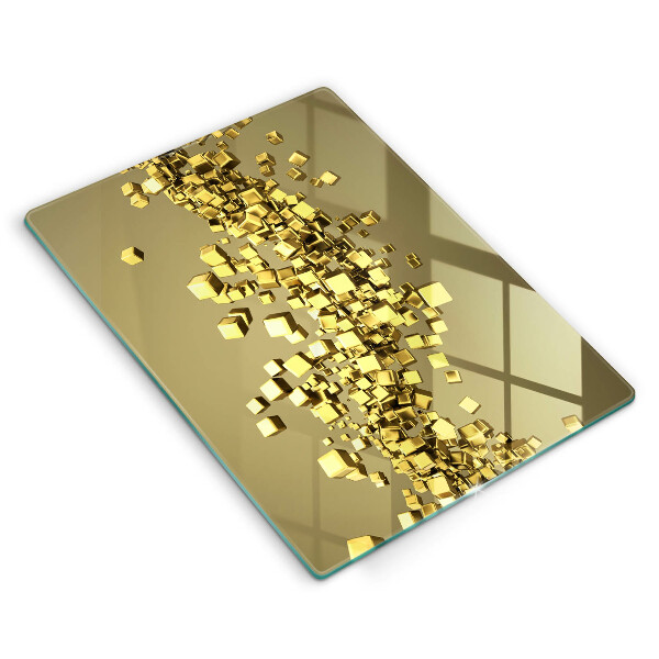 Tabla de cortar de vidrio Geometría 3d abstracta