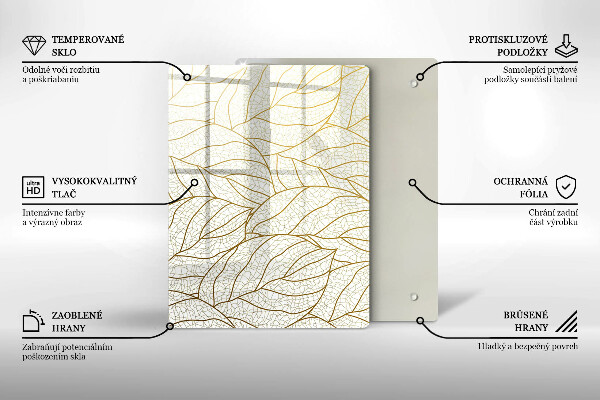 Tabla de cortar de vidrio Geometría 3d abstracta