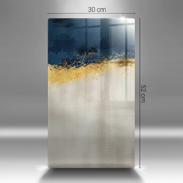 Tabla de cortar de vidrio Abstracción de oro