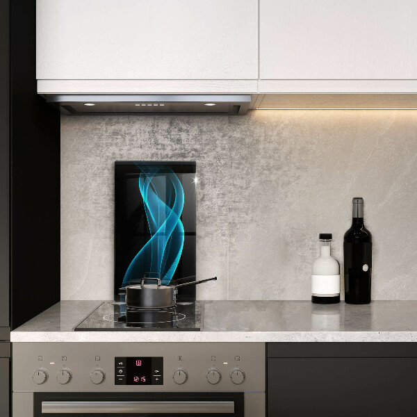 Tabla de cortar de vidrio Abstracción azul