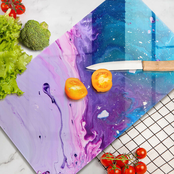 Tabla de cortar de vidrio Tintas de abstracción