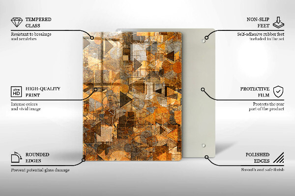 Tabla de cortar de vidrio Gotas de agua
