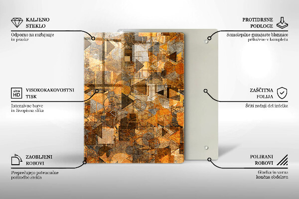Tabla de cortar de vidrio Gotas de agua